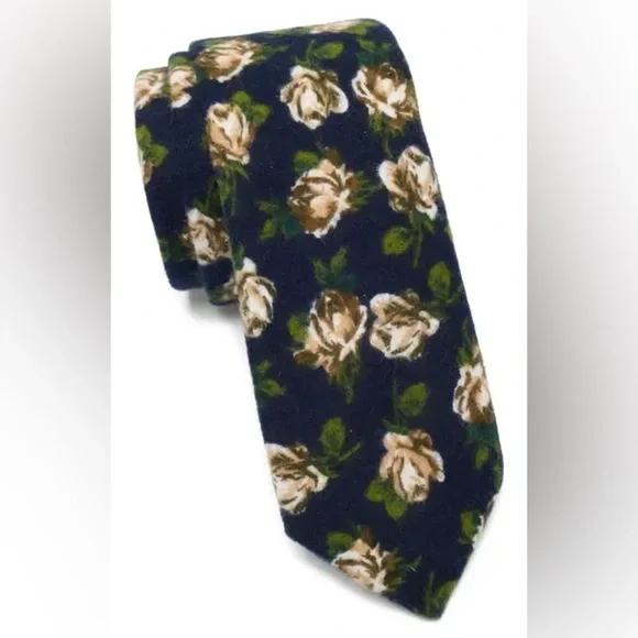 Original Penguin Auriel Floral Tie, One Size, NAVY, NWT - Picture 1 of 4